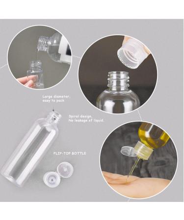 8 Pack 20ml Transparent Travel Spray Bottles | Refillable Cosmetic Containers for Men & Women | Free Labels Included - Buy Online on GoSupps.com