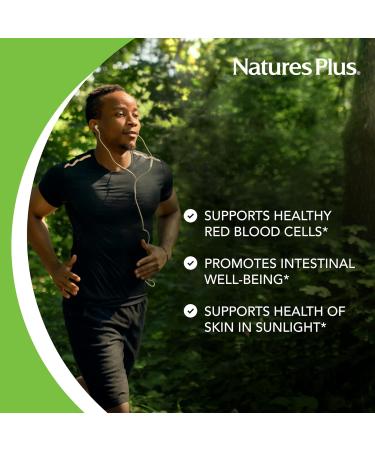 NaturesPlus PABA - 1000 mg 60 Sustained Release Tablets - Skin Health Support Supplement - Promotes Energy & Digestive Wellness - Gluten Free - 60 Servings 60 Count (Pack of 1) - Buy Online on GoSupps.com