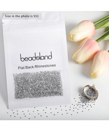 Beadsland 1440 Flat Back Rhinestones - Nail Crystals Hematite SS3 (1.3-1.4mm) for Stunning Nail Art - International Shipping Available - Buy Online on GoSupps.com
