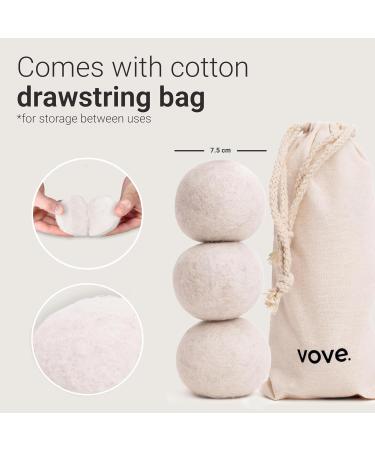 Natural Hemp Dryer Balls - 5x Absorbent Eco-Friendly Cruelty-Free | Hypoallergenic & Wrinkle-Reducing | Pack of 3 - International Shipping Available - Buy Online on GoSupps.com