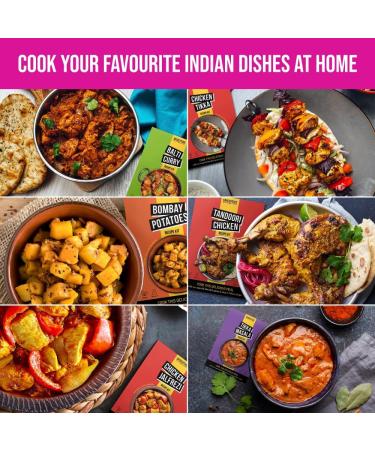 SPICENTICE Indian Curry Night In - 6 Curry Kits with Premium Indian Natural Spices & Seasonings -100% Natural Premium Curry Spices - Vegan & Low Calorie Cooking Gift for A Curry Lover Indian Curry Night In Gift Set - Buy Online on GoSupps.com