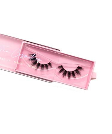 TIA Cosmetics Faux Mink Lashes |3D eyelashes |Handmade artificial eyelashes |reusable |Silk fibers 100% vegan lashes |Starlet free of animal experiments