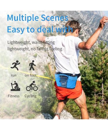 AONIJIE Hydration Running Belt - Zero Bounce Design for Marathon & Trail Running - Fanny Pack for 6.8 Phones - B-Blue - Buy Online on GoSupps.com