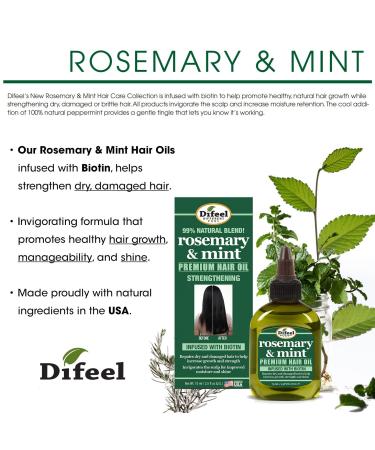 Buy Difeel Rosemary & Mint Biotin 4-PC Box Set | Shampoo Conditioner Hair Mask & Oil for Healthier Hair - International Shipping Available - Buy Online on GoSupps.com
