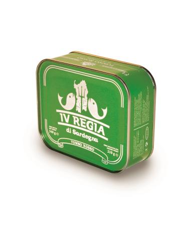 Mediterranean Bluefin Tuna in Olive Oil 340g IV Regia di Sardegna - Handmade in Sardinia, Italy - Kosher Certified Sardinian Artisanal Production