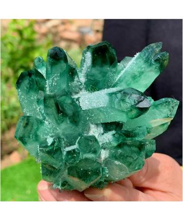Natural Crystal Rough Crystal Cluster Natural Green Phantom Crystal Cluster Ornament (Size : 500-600g) - Buy Online on GoSupps.com