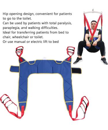 Universal Full Body Hoyer Lift Sling Professions Patient Lift Sling Padded Divided Leg Slings with Commode Opening- Supports up to 230 Kg/507 1 inch(Medium) - Buy Online on GoSupps.com