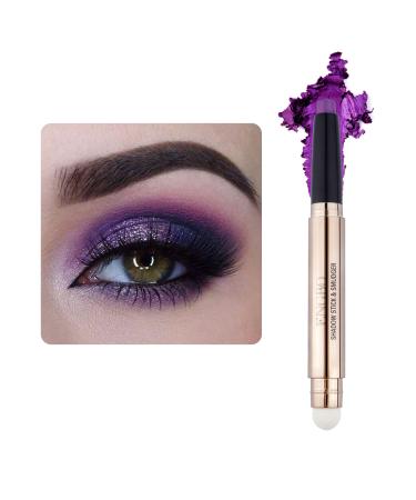 LOKFAR Eye-Shadow Stick Makeup Cosmetics Eye Brightener Stick  Rotatable Cream Eye Shadow Pencil  Glitter Shimmer Eyeshadow Stick with Soft Brush for Eye Makeup (08 Violet Shimmer) - Buy Online on GoSupps.com