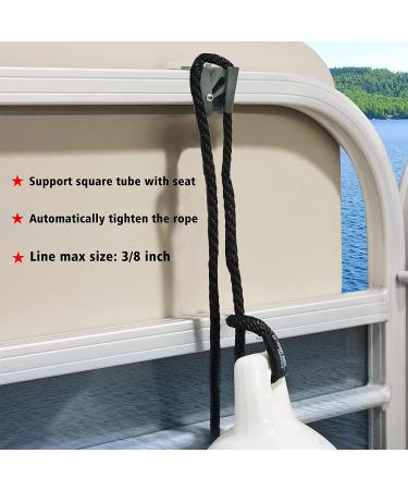 NKEOSN Pontoon Fender Clips - Adjustable Stainless Steel Boat Bumper Clips for Square Rails - 4 Pack - Buy Online on GoSupps.com