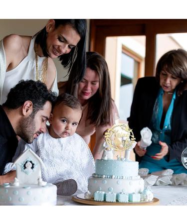 Custom Wooden Baptism Cake Topper - Perfect Decoration for Boys & Girls Baptism & Communion - Buy Online on GoSupps.com