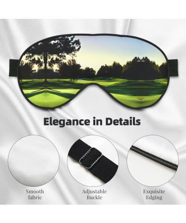 Golf Course Print Unisex Sleeping Eye Mask | Soft Comfortable Light-Blocking Sleep Mask - Buy Online on GoSupps.com