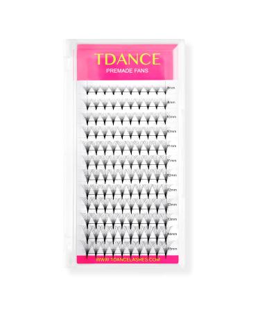 TDANCE Eyelash 10D Superior Lash Extensions Premade Fans Russion Volume Fans D Curl 0.05 Thickness Middle Stem 8-15mm Mixed Length(10D-0.05-D 8-15mm) Middle Stem 10D-0.05-D-8-15mm 1 Count (Pack of 1)