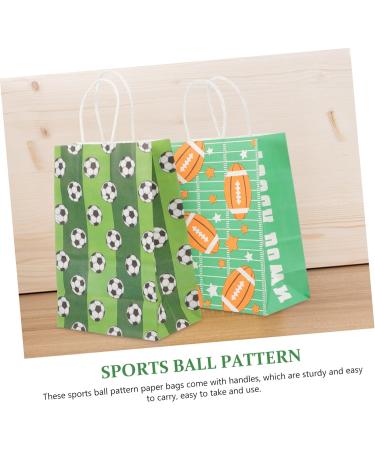 RUNROTOO 10pcs Gift Bags Paper Present Bags Sports Theme Party Decorations Sports Party Decorations Sports Birthday Party Decorations Sports Party Favors 120g Kraft Paper Football Food - Buy Online on GoSupps.com