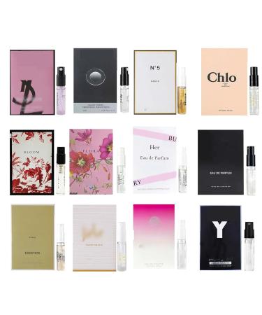 Women's Perfume Sample Set High End Travel Perfume CollectionUnleash Your Signature Scent (12PCS) 0.06 Fl Oz (Pack of 12)