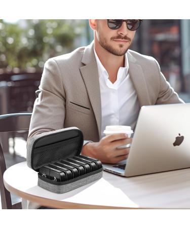 AUVON XL Weekly Pill Organizer & Travel Pill Box | 7-Day AM PM Pill Case with Large Opening & Portable Cloth Bag for Vitamins & Supplements - Buy Online on GoSupps.com