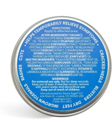 Green Goo Foot Care Salve 1.82 oz - Natural Relief for Dry, Cracked Feet - Buy Online on GoSupps.com