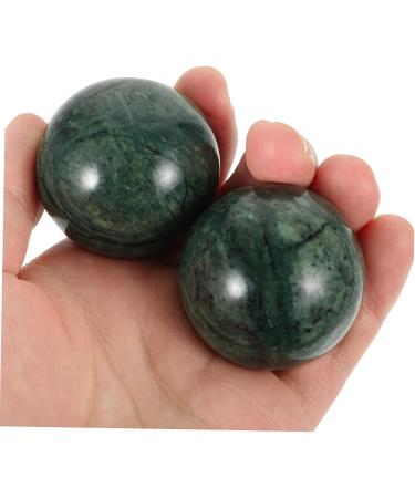 Marmerdo Jade Fitness Handball - Magnetic Baoding Balls for Acupressure & Massage | Silent Marble Chinese Balls (2pcs) - Buy Online on GoSupps.com