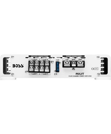 BOSS Audio MR1004 Marine Grade 400W 4-Channel Amplifier | Class AB, 2-4 Ohm Stable, Full Range - Buy Online on GoSupps.com