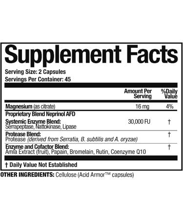 Neprinol AFD 500 mg - Advanced Fibrin Defense by Arthur Andrew Medical | 90 Capsules - Buy Online on GoSupps.com