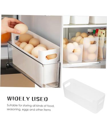 EXCEART 3pcs Small Shelf And Containers for Organizing Bin Fruit Container Size Holder Refrigerator Transparent 25.5X9.5X8.5CM - Buy Online on GoSupps.com