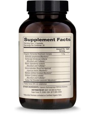 Dr. Mercola Fermented Mushroom Complex - 90 Capsules for Immune Support & Health Boost - Buy Online on GoSupps.com
