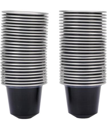 EMUKOEP Lot de 50 capsules de caf en aluminium de 15 ml dosettes de caf autocollants pour couvercle cuill re et pinceau pour un usage unique (noir) - Buy Online on GoSupps.com