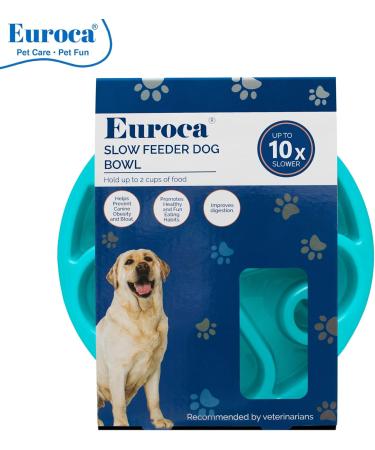 Euroca Feeder Slow Dog Bowl Slow Feeders Bowls Dish for Medium & Large Dogs Maze Interactive Puzzle Bowls Prevents Canine Obesity & Bloat Anti-Choking Dog Bowl (Blue Large) Large Blue - Buy Online on GoSupps.com