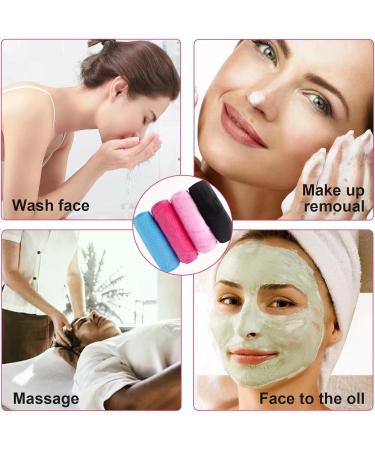 AYNKH 4 Pieces Reusable Makeup Remover Cloth Large Microfiber Facial Cleaning Towel Washable Makeup Eraser Wipes for Sensitive Skin Waterproof Mascara - Buy Online on GoSupps.com