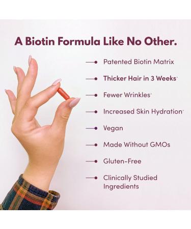 Purity Products MyBiotin ProClinical w/ Astaxanthin - 40x More Soluble Biotin for Healthier Hair, Skin & Nails - 30 Veg Caps - Buy Online on GoSupps.com