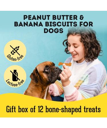 The Granville Island Pet Treatery|Gift Box Peanut Butter & Banana Biscuits for Dogs All Natural & Chemical- Free Great As A Hostess Gift Or Thank You Made in Canada|06955 Peanut Butter & Banana 200 g (Pack of 1) - Buy Online on GoSupps.com
