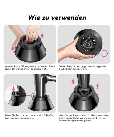 IREAL Universal Hair Diffuser - Foldable Attachment for Curly & Wavy Hair | Compatible with 1.65-3.14 Inch Hairdryers - Buy Online on GoSupps.com
