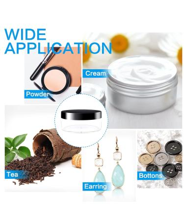50g Plastic Empty Powder Boxes - 6 Pack Transparent Cosmetic Containers with Removable Sieve Lid - Ideal for Loose Powder Creams & Travel Makeup - Buy Online on GoSupps.com