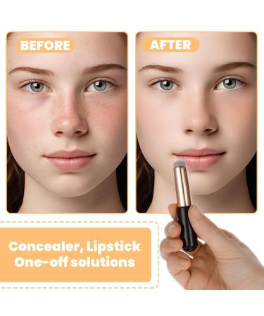 2 Pcs Silicone Lip Brush Set - Reusable Lip Applicator with Cap for Lipstick Lip Gloss & Lip Masks - Perfect for Lip Makeup - Buy Online on GoSupps.com