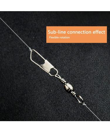 Avodova 100 Pack Fishing Barrel Vertebrae with Ball Bearing - Stainless Steel Swivel Snap for Lure & Bait Accessories (6# 8# 12# 14#) - Buy Online on GoSupps.com