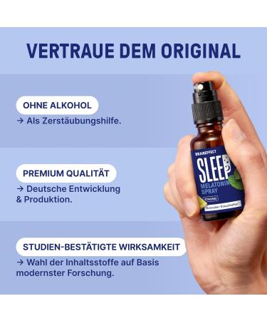 Braineffect Sleep Spray Strong - Original Melatonin Spray | 240 Days Supply | Sugar-Free Mint & Lavender Blend | Natural Sleep Aid with Ashwagandha - Buy Online on GoSupps.com