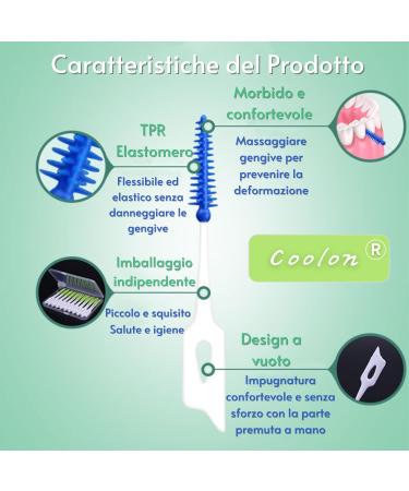 200 Pack Silicone Interdental Brushes for Family - Optimal Oral Hygiene & Tooth Cleaning | Best Dental Floss Alternatives - Buy Online on GoSupps.com