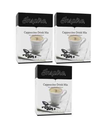 Bariatric Eating Inspire 15g Hot Protein Mix Decaf Cappuccino (3-Pack)