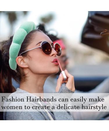 Sponge Spa Headband - 1 Pack Makeup Headband for Women & Girls | Skincare, Makeup Removal, Yoga, Sports | Green Terry Towel Cloth Hair Band - Buy Online on GoSupps.com