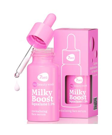 7Days Revitalizing Face Serum with Squalane - Korean Anti-Aging Skincare for All Skin Types - Hydrating Serum for Skin Repair and Restoration - Moisturizing Facial Serum