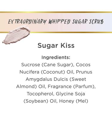 LaLicious Sugar Kiss Whipped Sugar Scrub - 16oz Cane Sugar Body Scrub with Coconut Oil & Honey - No Parabens - Buy Online on GoSupps.com