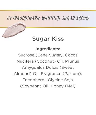 LaLicious Sugar Kiss Extraordinary Whipped Sugar Scrub - Cane Sugar Body & Foot Scrub Exfoliating & Moisturizing Skin Care with Coconut Oil & Honey No Parabens (2oz) - Buy Online on GoSupps.com