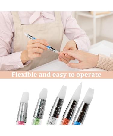 5-Piece Silicone Nail Brush Set | Double-Headed DIY Manicure Tool for Nail Art Painting & Designing | Reusable Nail Art Pen - Buy Online on GoSupps.com