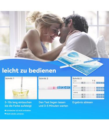 Wondfo Ovulation Tests Strips 50 LH - Fertility Predictor Testing OPK - TTC Support - Buy Online on GoSupps.com