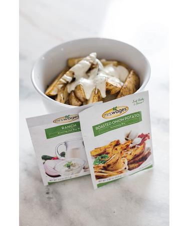 Mrs. Wages Ranch Dressing & Dip Mix 0.8 oz - Pack of 12 | Delicious Seasoning Blend - Buy Online on GoSupps.com