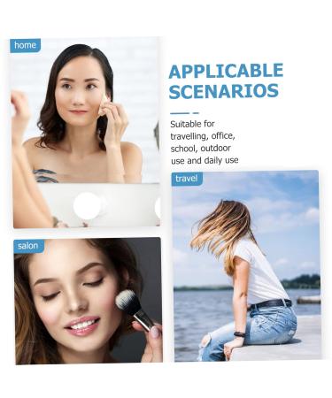 Uonlytech 8pcs Makeup Sponges - Round Cushion Foundation Puff for Face Blush & Loose Powder - Premium Cotton Beauty Puff - Pink - Perfect for All Skin Types - Buy Online on GoSupps.com