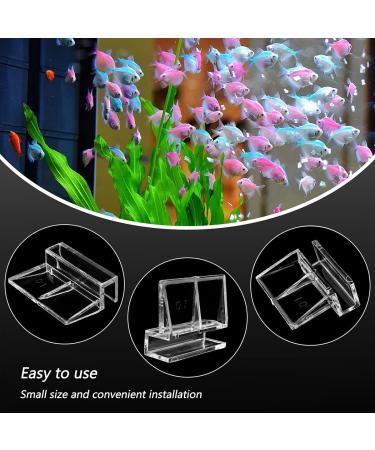 16 PCS LEEFONE 10mm Acrylic Aquarium Cover Clip - Universal Holder for Rimless Fish Tank Glass Covers - Buy Online on GoSupps.com