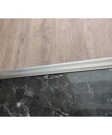 Buy Floor Transition Strip for Walkers - Gray Aluminum Reducer Ramp for Doorways - Non-Slip Edge Trim - 0.9 to 1.45m Long - Perfect for Easy Access - Buy Online on GoSupps.com