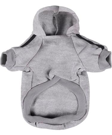 Ducomi 2XL Gray Dog Sweater with Hood | Warm Soft & Stylish Clothing for All Breeds & Sizes - Buy Online on GoSupps.com