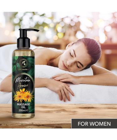 Buy Mountain Arnica Massage Oil 200ml - Pure Natural Body & Cosmetic Oil for Skin Care & Relaxation | Arnika Montana Extract - Buy Online on GoSupps.com