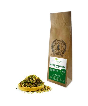 Vita Ideal Vegan hauzdorn leaves with flowers 300g dried and cut - Crataegi fructus - hawthorn leaves - hawthorn flowers - white and thorn leaves herbs tea & infusion without additives.